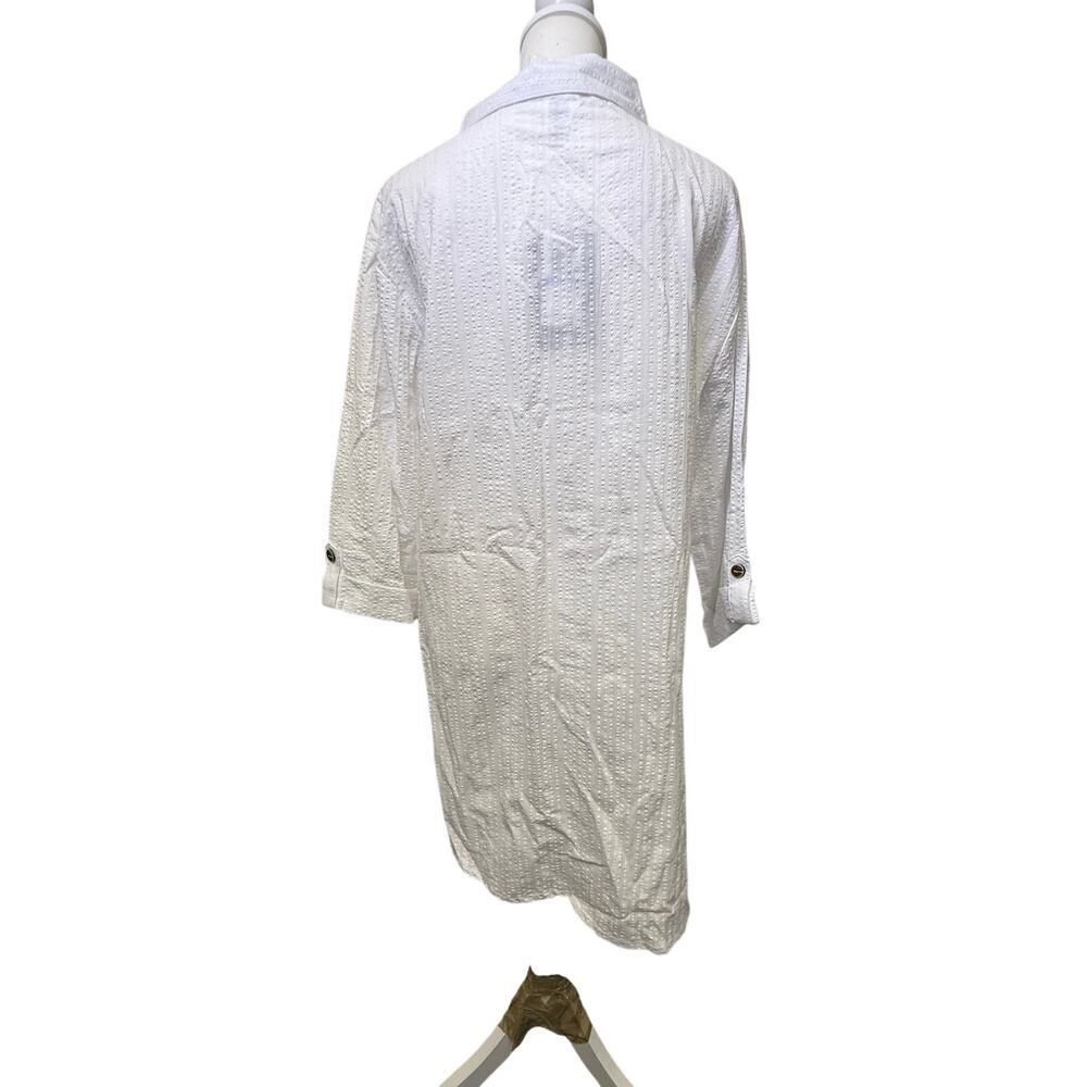 Wearabouts nwt white button up shirtdress 100% cotton womens xl - Picture 6 of 9